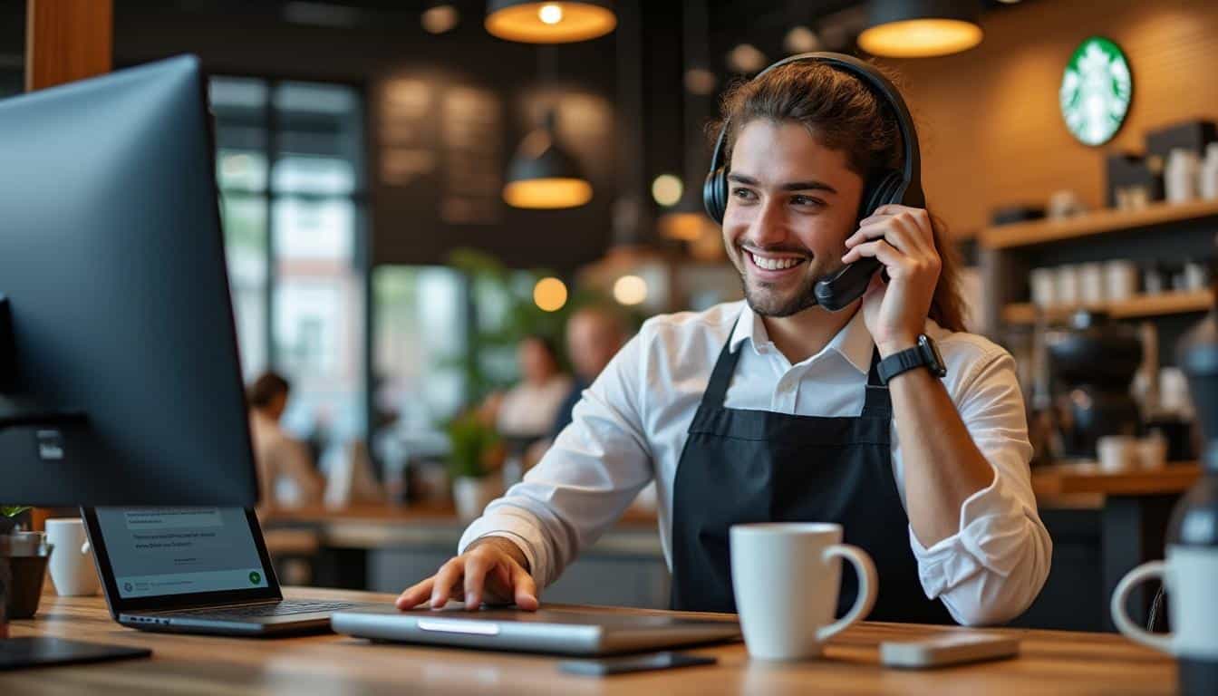 contactez facilement le support starbucks pour toute question ou assistance via téléphone, chat ou e-mail. service après-vente rapide et efficace disponible pour répondre à vos besoins.